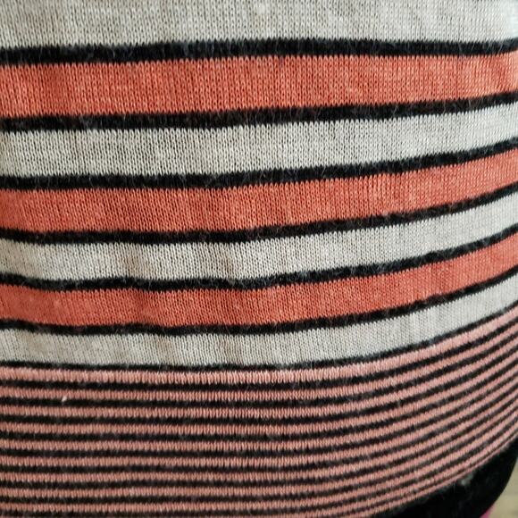 Ann Taylor LOFT Color Block Horizontal Striped Scoop Neck Sweater Medium - Picture 8 of 11